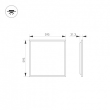 Arlight Dl-Titan 52836 Потолочный светильник 59,5x59,5 см, Россия - фото 1 - фото 4