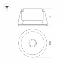 Arlight Harbor 50180 Встраиваемый светильник Россия - фото 1 - фото 3