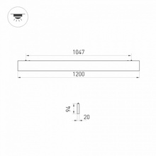 Arlight Lineair Flat 31471 Потолочный светильник 120x2x9,4 см, Россия - фото 1 - фото 3