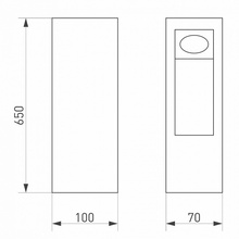 Arlight Mark 29965 Уличный светильник 7x65 см, Россия - фото 1 - фото 3