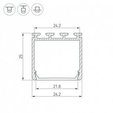 Arlight Pls-Lock 44846 Комплектующее для светильников 300x2,5 см, Россия - фото 1 - фото 4