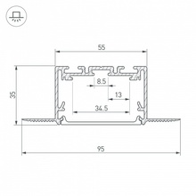 Arlight Sl-Linia 29507 Комплектующее для светильников 250x9,5x3,5 см, Россия - фото 1 - фото 4