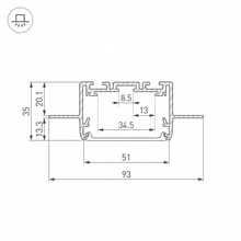 Arlight Sl-Linia 35650 Комплектующее для светильников 250x9,5x3,5 см, Россия - фото 1 - фото 4