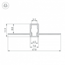Arlight Sl-Linia 34986 Комплектующее для светильников 200x1,2 см, Россия - фото 1 - фото 4