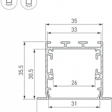 Arlight Sl-Linia 41873 Комплектующее для светильников 200x4,6 см, Россия - фото 1 - фото 4