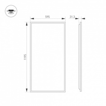 Arlight TITAN 52815 Потолочный светильник 59,5x119,5 см, Россия - фото 1 - фото 3