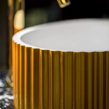 Armadi Art 878-G Золото 50 Раковина 35x50x14 см, Италия - фото 1 - фото 4