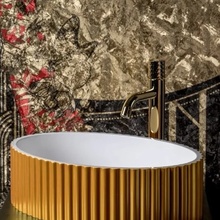 Armadi Art 878-G Золото 50 Раковина 35x50x14 см, Италия - фото 1 - фото 2