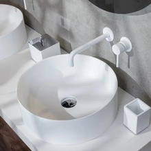 Armadi Art Corian 819-MW Матовый белый 40 Раковина 40x40x13 см, Италия - фото 1 - фото 2