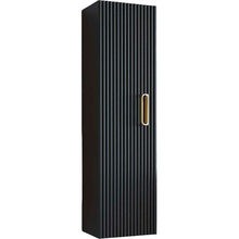Armadi Art Linea 845-BG Чёрный матовый / Золото 35 Шкаф-пенал 28,5x35x120 см, Италия - фото 1 - фото 1