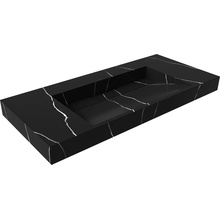 Armadi Art Flat 859-100-NM Nero Marquina 100 Раковина 45,2x101x12,1 см, Италия - фото 1 - фото 1