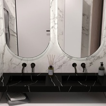 Armadi Art Flat 859-140-NM Nero Marquina  140 Раковина 45,2x141x12,1 см, Италия - фото 1 - фото 2