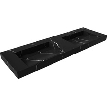 Armadi Art Flat 859-140-NM Nero Marquina  140 Раковина 45,2x141x12,1 см, Италия - фото 1 - фото 1