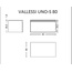 Armadi Art Flat 897-080-A mat Антрацит матовый 80 Тумба 46x80x38,3 см, Италия - фото 6