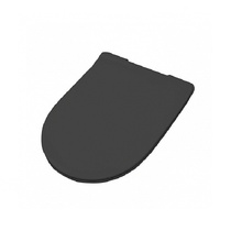 ArtCeram File 2.0 FLA014 17 С микролифтом Черный матовый Крышка-сиденье 50x36x1,5 см, Италия - фото 1 - фото 1