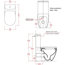 ArtCeram File 2.0 FLC001 01 00 Белый  3/6 л. Бачок для унитаза 17x34x42,5 см, Италия - фото 1 - фото 3