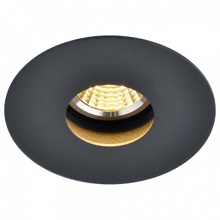 Arte Lamp A3217 A3217PL-1BK Встраиваемый светильник 8,8x8,8x4 см, Италия - фото 1 - фото 1