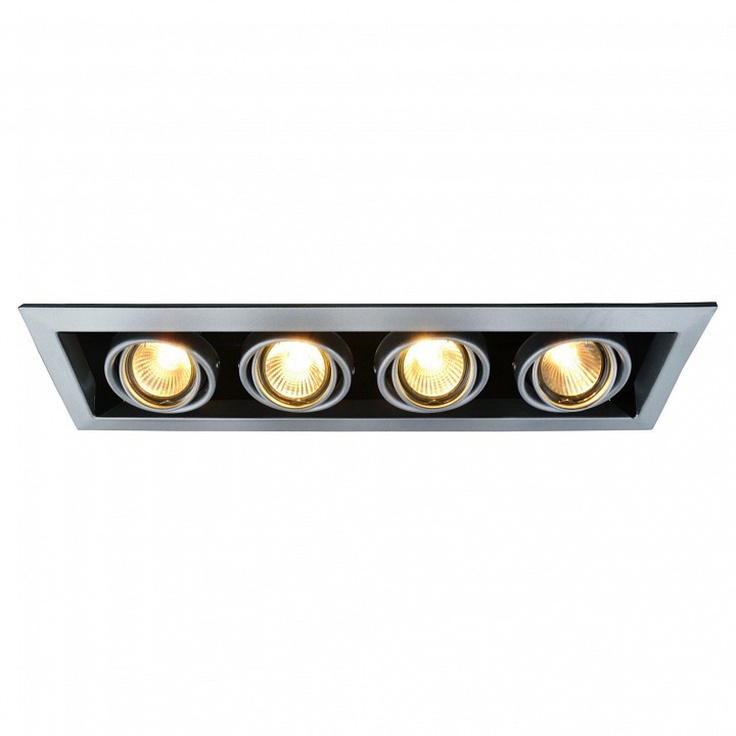Arte Lamp Cardani A5941PL-4SI Встраиваемый светильник 44x13 см, Италия - фото 1 Arte Lamp Cardani A5941PL-4SI Встраиваемый светильник 44x13 см, Италия - фото 1