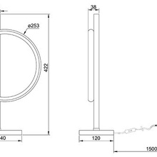 Arte Lamp Fluido A3913LT-10BK Настольная лампа декоративная 14x42 см, Италия - фото 1 - фото 3