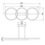 Arte Lamp Fluido A3913SP-24BK Потолочный светильник 120x41x10 см, Италия - фото 4