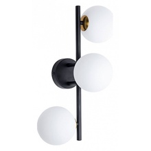 Arte Lamp Gemini A2243PL-3BK Бра 24x22 см, Италия - фото 1 - фото 1