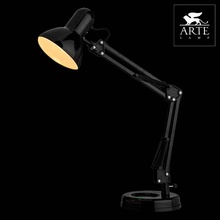 Arte Lamp Junior A1330LT-1BK Настольная лампа офисная 35x15x61 см, Италия - фото 1 - фото 3
