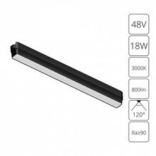 Arte Lamp Rapid A1168PL-1BK Потолочный светильник 34x2,6x3,6 см, Италия - фото 1 - фото 2