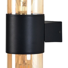 Arte Lamp Seginus A6515AL-2BK Уличный светильник 9x33 см, Италия - фото 1 - фото 2