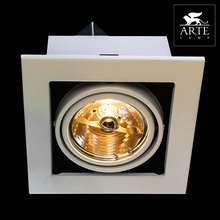 Arte Lamp Technika A5930PL-1WH Точечный светильник 14,5x14,5x12 см, Италия - фото 1 - фото 2