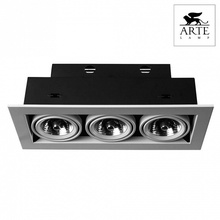 Arte Lamp Technika A5930PL-3WH Точечный светильник 35,5x14,5x12 см, Италия - фото 1 - фото 2