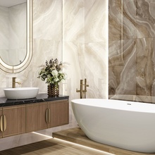 Artkera Group Grand Opal 60x120 см, керамогранит, Россия, под оникс, глянцевая - фото интерьера 1 - фото 1
