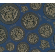 A.S. Creation Versace 5 38611-3 Медальоны Виниловые обои 1005x70 см, цвет: желтый, Германия - фото 1 - фото 1