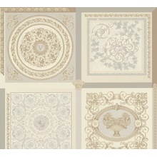A.S. Creation Versace 5 38704-2 Медальоны Виниловые обои 1005x70 см, цвет: бежевый, Германия - фото 1 - фото 1