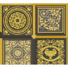 A.S. Creation Versace 5 38704-3 Медальоны Виниловые обои 1005x70 см, цвет: зеленый, Германия - фото 1 - фото 1