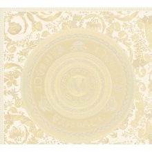 A.S. Creation Versace 5 38705-3 Медальоны Виниловые обои 1005x70 см, цвет: бежевый, Германия - фото 1 - фото 1