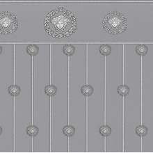 A.S. Creation Versace 6 79131-3 Медальоны Виниловые обои 1005x70 см, цвет: серый, Германия - фото 1 - фото 1