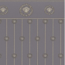 A.S. Creation Versace 6 79131-4 Медальоны Виниловые обои 1005x70 см, цвет: серый, Германия - фото 1 - фото 1