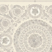 A.S. Creation Versace 6 79134-2 Медальоны Виниловые обои 1005x70 см, цвет: бежевый, Германия - фото 1 - фото 1