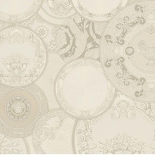A.S. Creation Versace 6 79136-1 Медальоны Виниловые обои 1005x70 см, цвет: бежевый, Германия - фото 1 - фото 1