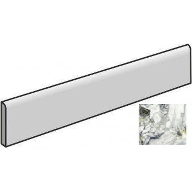 Atlas Concorde Russia Forte Dei Marmi Quark 610130007534 Ceppo Apuano Forest Battiscopa Lap Плинтус 7,2x80 см, Россия, под мрамор - фото 1