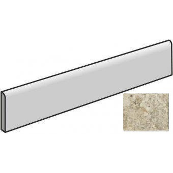 Atlas Concorde Russia Forte Dei Marmi Quark 610130007528 Brazilian Gold Battiscopa Matt Плинтус 7,2x80 см, Россия, под мрамор - фото 1