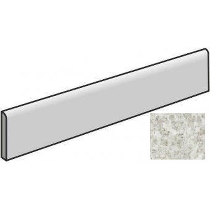 Atlas Concorde Russia Forte Dei Marmi Quark 610130007539 Brazilian White Battiscopa Matt Плинтус 7,2x60 см, Россия, под мрамор - фото 1