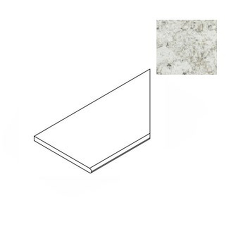 Atlas Concorde Russia Forte Dei Marmi Quark 620090001117 Brazilian White Bordo Round DX Спец. Элемент 30x60 см, Россия, под мрамор - фото 1 Atlas Concorde Russia Forte Dei Marmi Quark 620090001117 Brazilian White Bordo Round DX Спец. Элемент 30x60 см, Россия, под мрамор - фото 1