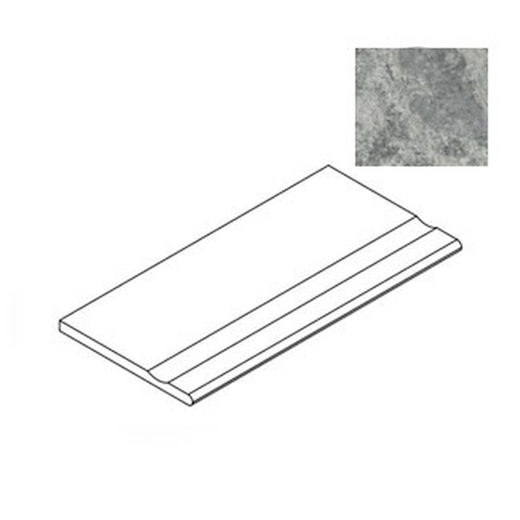 Atlas Concorde Russia Forte Dei Marmi Quark 620090001083 Persian Grey Bordo Round Спец. Элемент 30x60 см, Россия, под мрамор - фото 1