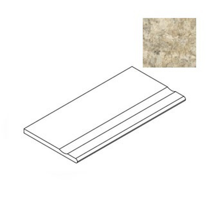 Atlas Concorde Russia Forte Dei Marmi Quark 620090001101 Brazilian Gold Bordo Round Спец. Элемент 30x60 см, Россия, под мрамор - фото 1