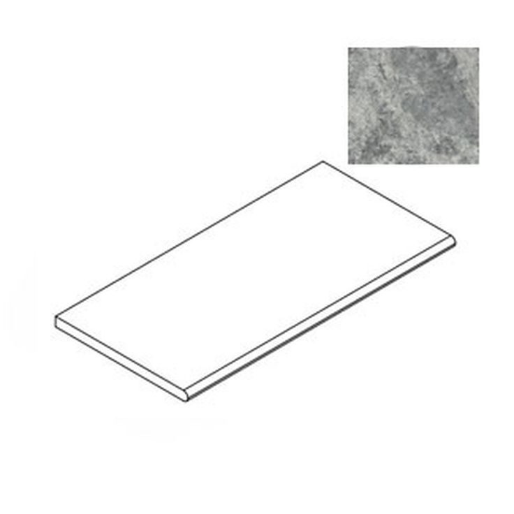 Atlas Concorde Russia Forte Dei Marmi Quark 620090001096 Persian Grey Round Спец. Элемент 30x60 см, Россия, под мрамор - фото 1