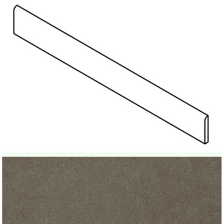 Atlas Concorde Russia Forte Dei Marmi Rock 610130008140 Alpine Brown Battiscopa Плинтус 7,2x80 см, Россия, под камень  - фото 1