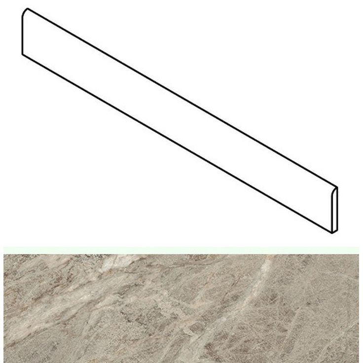 Atlas Concorde Russia Forte Dei Marmi Rock 610130008142 Sensation Green Battiscopa Плинтус 7,2x80 см, Россия, под камень  - фото 1