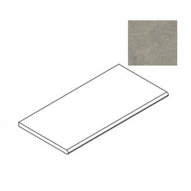 Atlas Concorde Russia Forte Dei Marmi Rock 620090001234 Lunar Grey Round Спец. Элемент 30x60 см, Россия, под мрамор - фото 1