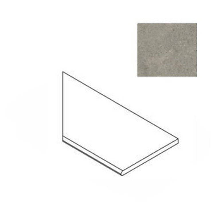 Atlas Concorde Russia Forte Dei Marmi Rock 620090001236 Lunar Grey Round Angolo Sx Спец. Элемент 30x60 см, Россия, под мрамор - фото 1